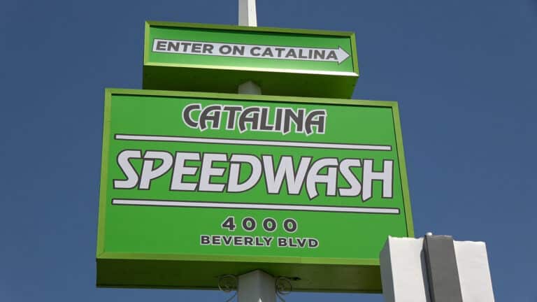 Catalina Speedwash sign