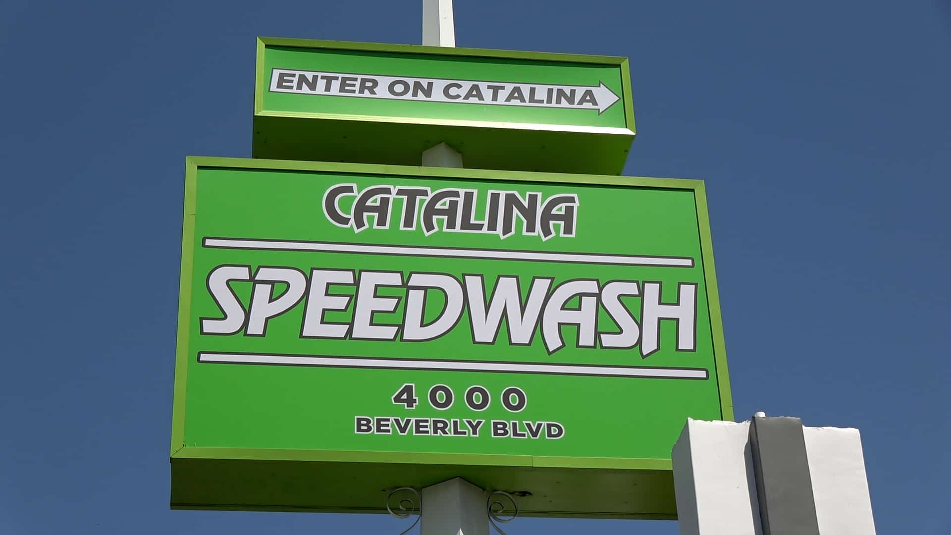 Catalina Speedwash sign