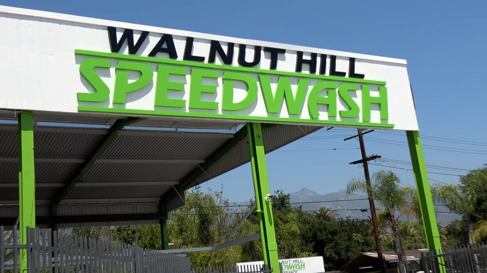 Walnut Hill Speedwash Main Sign