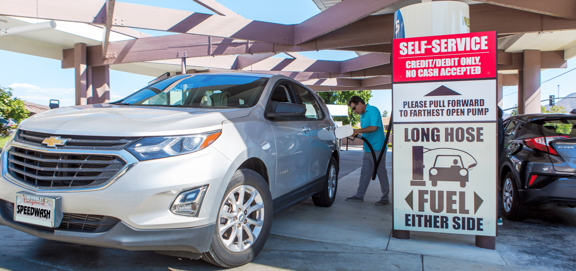 Fuel pumps at Westlake Village